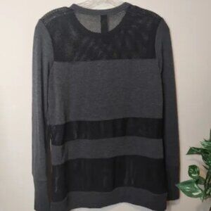 Yogalicious Mesh Panel Sweatshirt Size Small